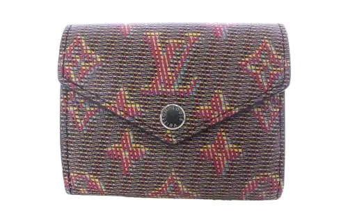 LOUIS VUITTON Calfskin Wallet Women's Brown