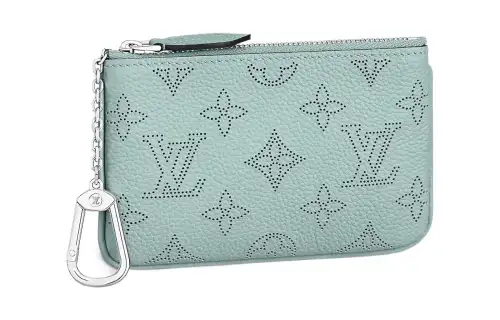 LOUIS VUITTON Cow Leather Wallet Coin Purse Regular Women's Green