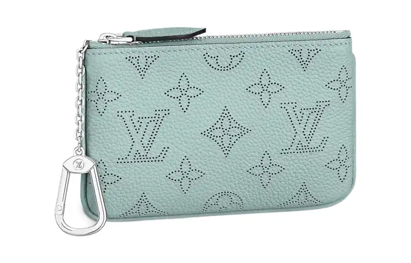 LOUIS VUITTON Cow Leather Wallet Coin Purse Regular Women's Green