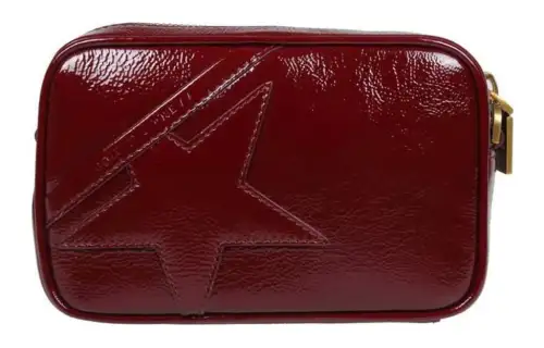 Golden Goose Zip Closure Leather Shoulder Bag Mini Women's Bordeaux Red