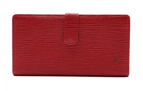 LOUIS VUITTON Epi Leather Wallet Regular Women's Red