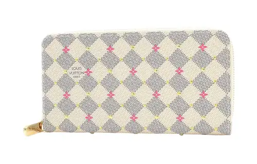 LOUIS VUITTON Canvas Card Holder, Wallet Women's Fuchsia & Pink