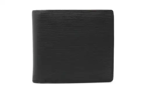 LOUIS VUITTON Epi Leather Wallet Men's Black