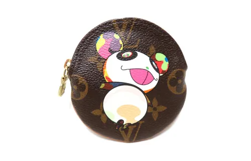 LOUIS VUITTON Pre Owned X Takashi Murakami 2004 Monogram Panda Coin Purse