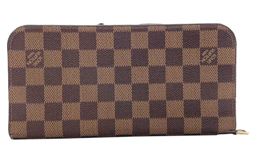 LOUIS VUITTON Canvas Wallet Unisex Brown