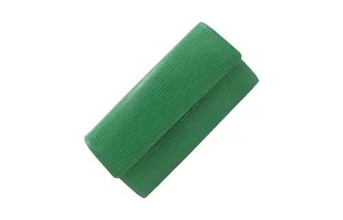 LOUIS VUITTON Genuine Leather Wallet Unisex Green