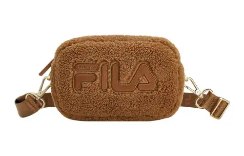 FILA Fabric Shoulder Bag, Crossbody Bag Extra Small Women's Light Brown