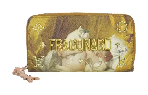 LOUIS VUITTON Canvas Wallet Women's Yellow