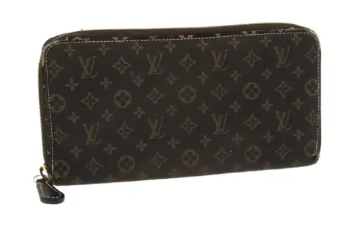 LOUIS VUITTON Zippy Canvas Wallet Mini Women's Brown
