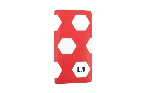 LOUIS VUITTON Epi Leather Wallet Women's Red & White