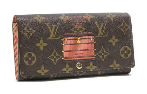 LOUIS VUITTON Monogram Canvas Wallet Unisex Brown