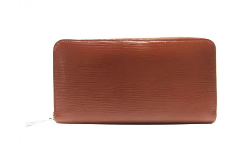LOUIS VUITTON Zippy Epi Leather Wallet Regular Unisex Brown