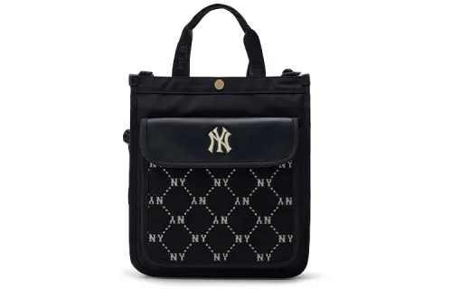 MLB Cotton With Polyester Crossbody Bag, Shoulder Bag, Handbag Regular Men's Black