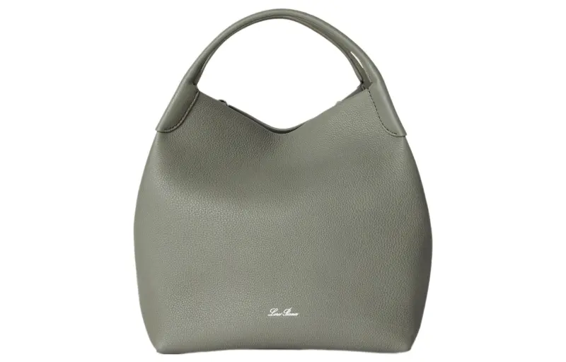 Loro Piana Calfskin Handbag Large Women's Mate Tea Brown