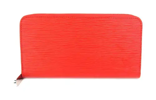 LOUIS VUITTON Zippy Epi Leather Wallet Women's Poppy