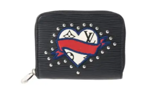 LOUIS VUITTON Epi Leather Wallet Women's Black