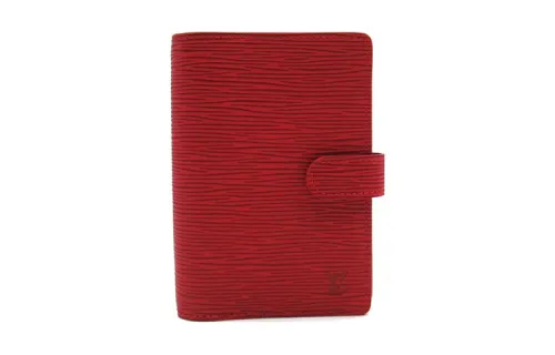 LOUIS VUITTON Epi Leather Notebook Protective Cover Bag Accessory Women's Castile Red