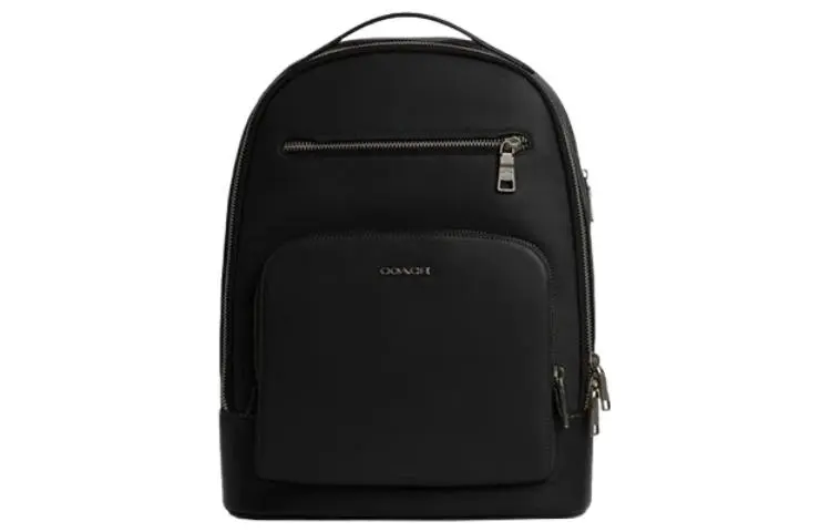 COACH ETHAN Canvas With Smooth Calfskin Backpack Backpacks Large Men's Black