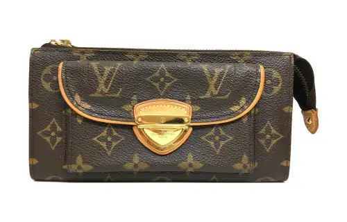 LOUIS VUITTON Monogram Canvas Wallet Unisex Brown