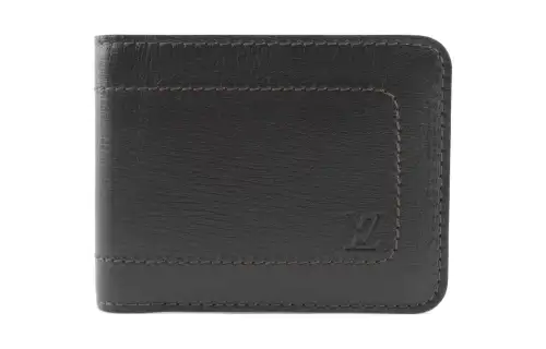 LOUIS VUITTON Leather Wallet Men's Brown