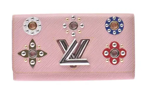 LOUIS VUITTON Twist Epi Leather Wallet Women's Rose