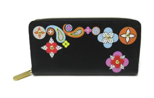 LOUIS VUITTON Epi Leather Wallet Women's Black