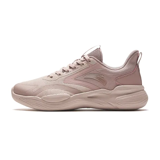 ANTA Running Shoes Women's Low-Top Gray Pink