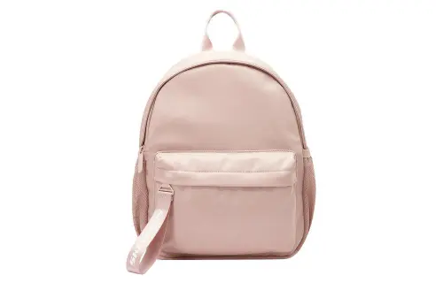 Skechers Zip Closure Fabric Backpack Regular Unisex Pink Peach Blossom