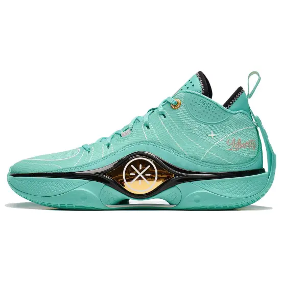 LINING Shadow 5 Basketball Shoes Men Mid-Top Parrot Green