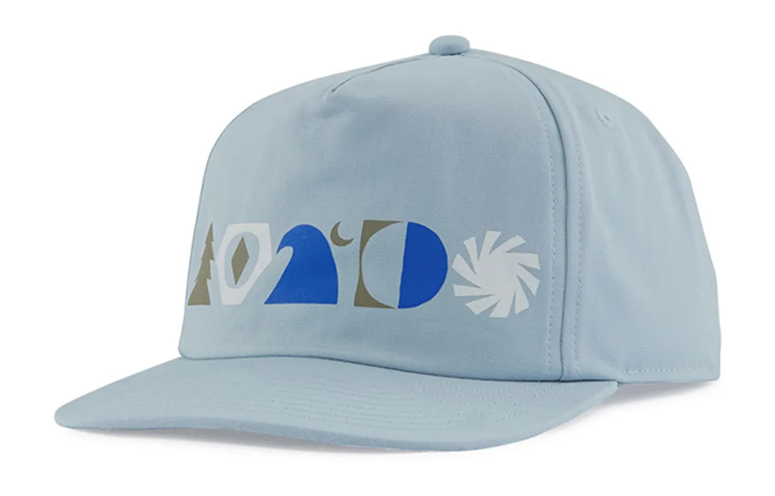 Patagonia Letter Print Baseball Caps Unisex Blue