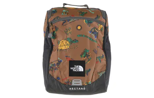 THE NORTH FACE 17L Backpack Outdoor Bag Recycled Polyester Camping Brown Unisex