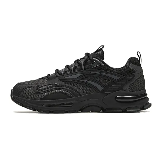 Anta Millennial Cushioned Wear-Resistant Slip-Resistant Low-Top Casual Shoes Men's Gray Black