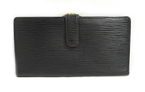 LOUIS VUITTON Zippy Epi Leather Wallet Regular Unisex Black