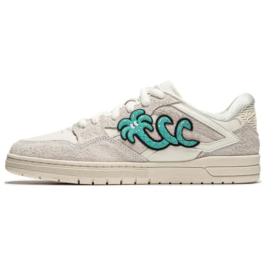 LiNing Li Ning X Steven Harrington Skateboard Shoes Men Low-Top Ecru