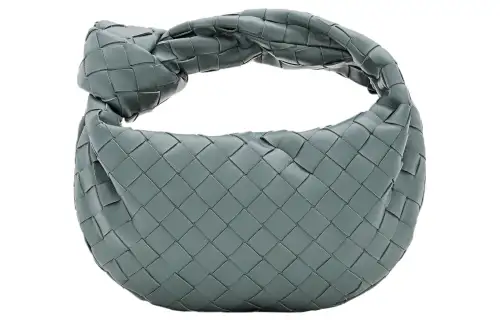 Bottega Veneta Jodie Lambskin Handbag Mini Women's Gray