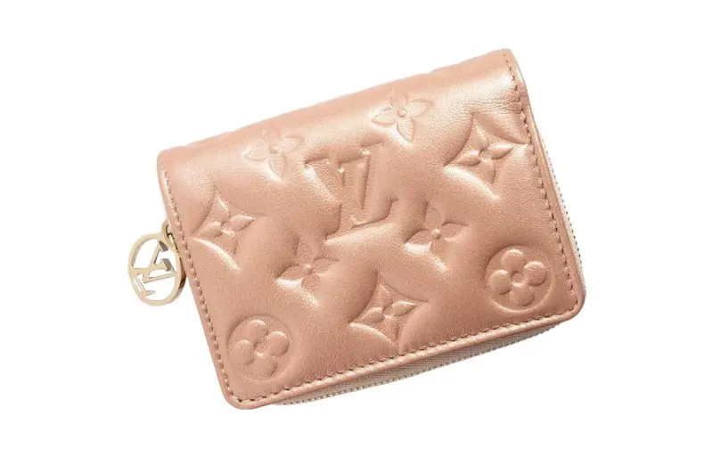 LOUIS VUITTON Sheepskin Wallet Regular Women's Rose Gold