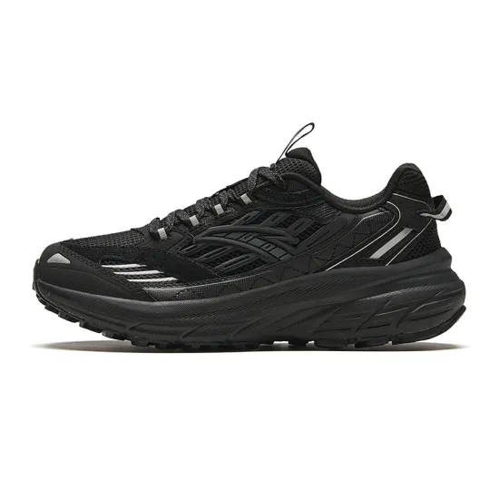 ANTA AT957 Running Shoes Women's Low-Top Black Silver