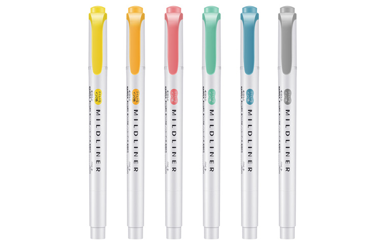 Zebra brand ZEBRA double-ended soft highlighter office marker pen color line marker pen student coloring pen