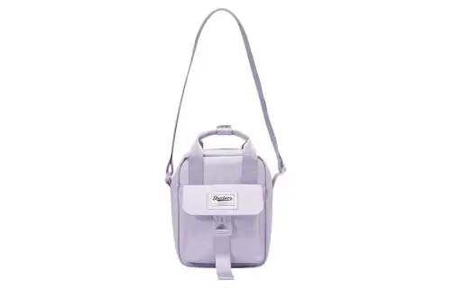 Skechers Adjustable Strap Fabric Shoulder Bag, Crossbody Bag Mini Unisex Photinia Purple