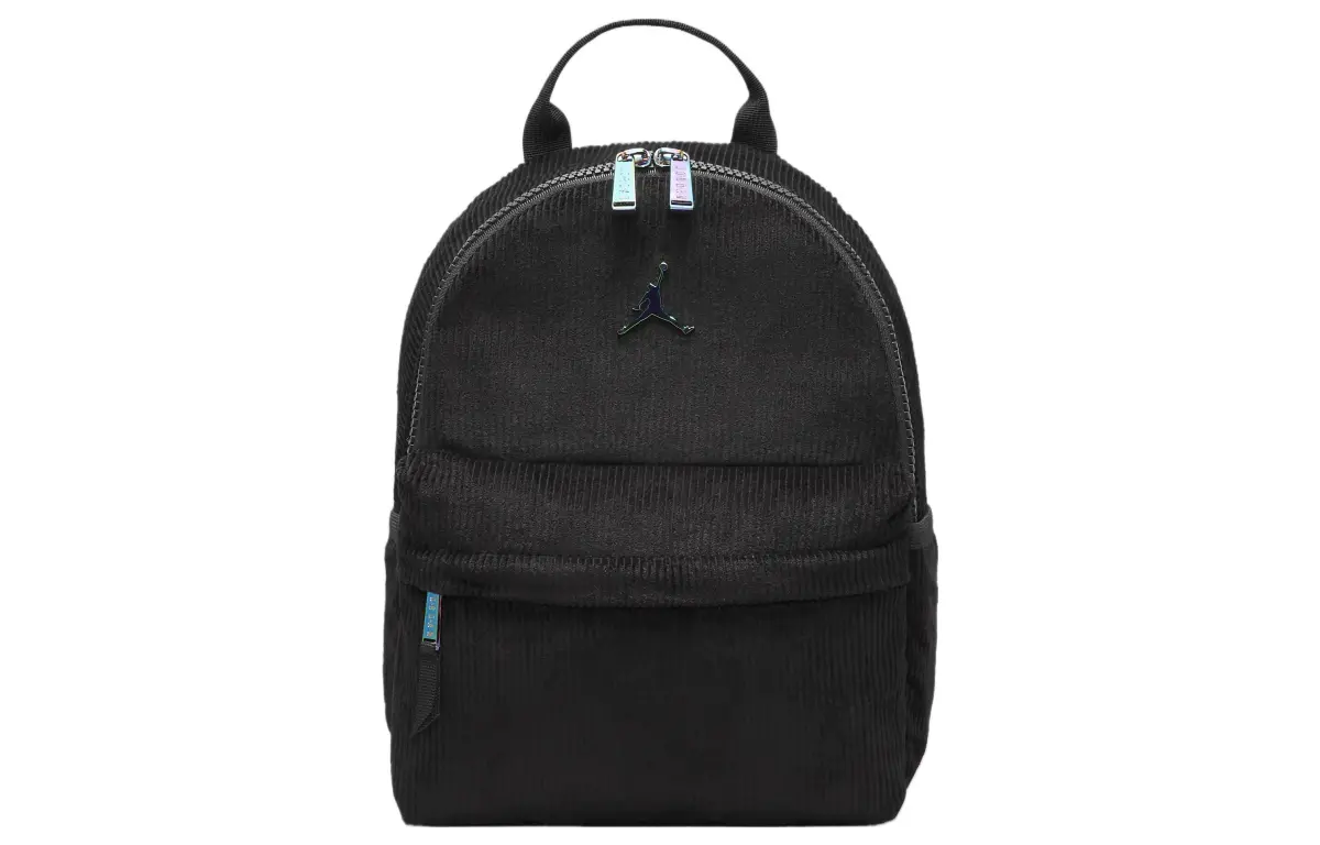 Jordan Cotton Corduroy Fabric Backpack Mini Men's Black