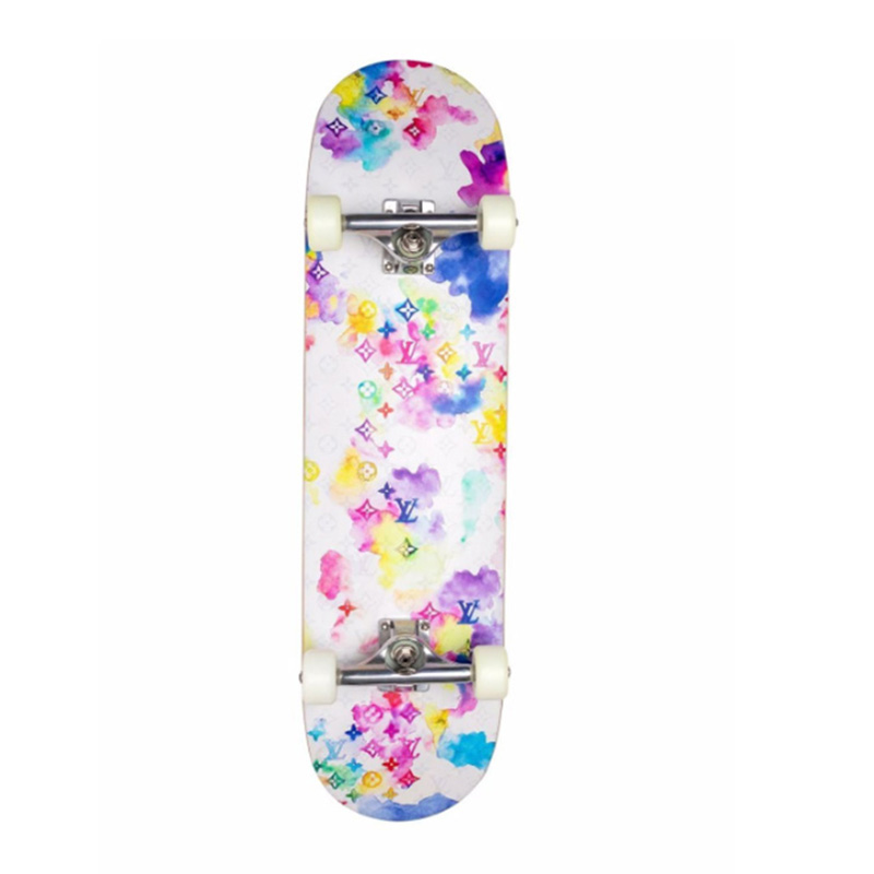 Скейтборд Louis Vuitton Watercolour Monogram (разноцветный)