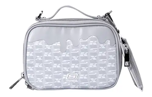 Skechers Ice Cream Collection Fabric Small Square Bag, Crossbody Bag, Shoulder Bag Regular Unisex Light Gray