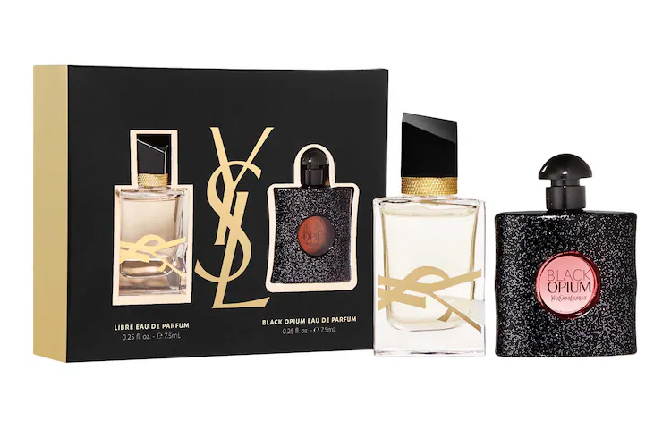 YSL, perfume sample, black set, 7.5 ml, 7.5 ml, Birthday gift