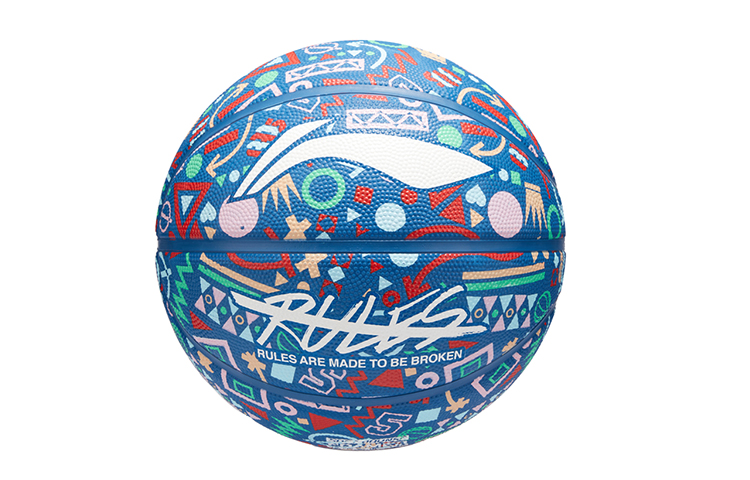Li Ning Rubber Basketball Blue Color Size 7 Training Unisex