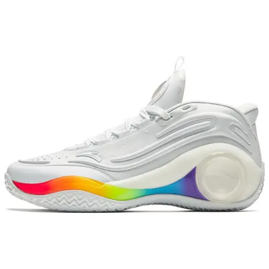 ANTA Cement Bubble 4.0 Basketball Shoes Men Mid-Top White