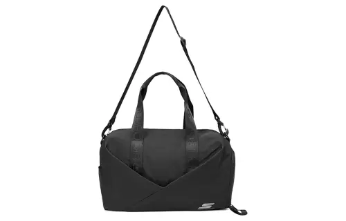 Skechers Water Repellent Fabric Handbag, Shoulder Bag, Crossbody Bag Regular Unisex Carbon Black
