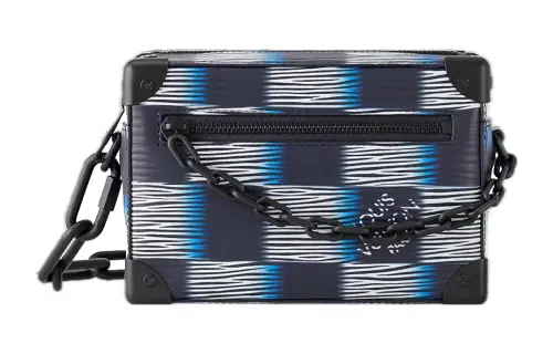 LOUIS VUITTON SOFT TRUNK Damier Rush Epi XL Leather Shoulder Bag, Crossbody Bag Mini Men's Blue Moon