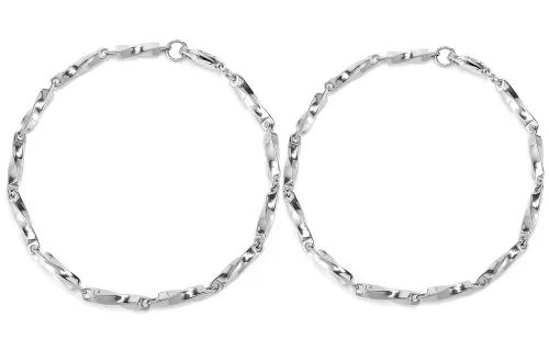 ENFANTIN Titanium Steel Bracelets Unisex Silver