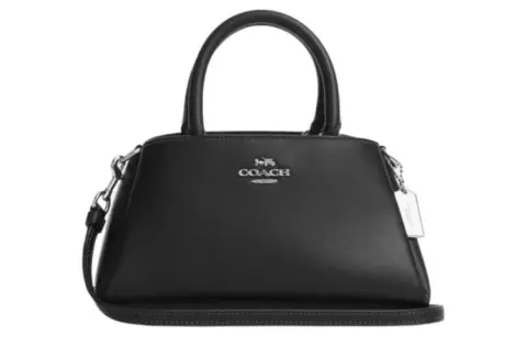 COACH Zuri Cow Leather Shoulder Bag, Crossbody Bag, Handbag Medium Women's Black