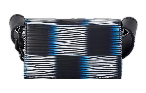 LOUIS VUITTON MICRO STEAMER Leather Crossbody Bag, Shoulder Bag Men's Blue Moon